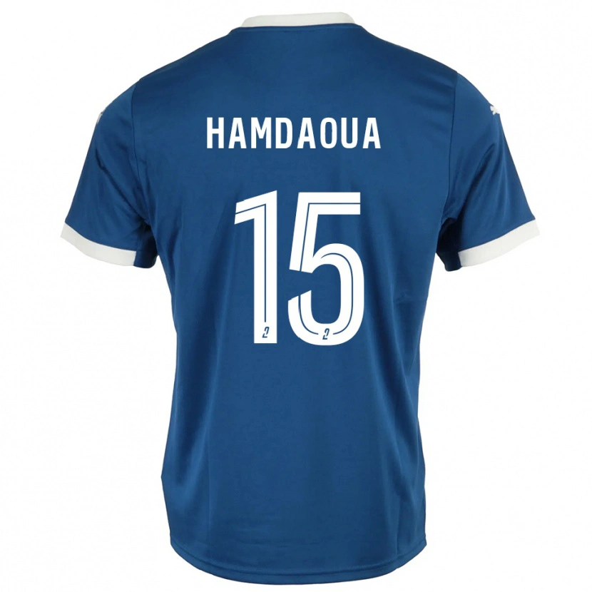 Danxen Men Noham Hamdaoua #15 Blue White Home Jersey 2025/26 T-Shirt