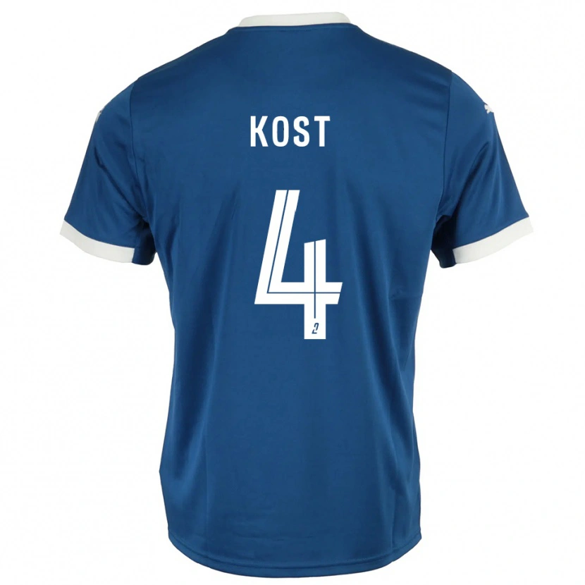 Danxen Men Enzo Kost #4 Blue White Home Jersey 2025/26 T-Shirt