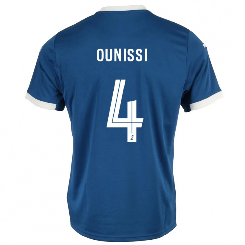 Danxen Men Ilian Ounissi #4 Blue White Home Jersey 2025/26 T-Shirt