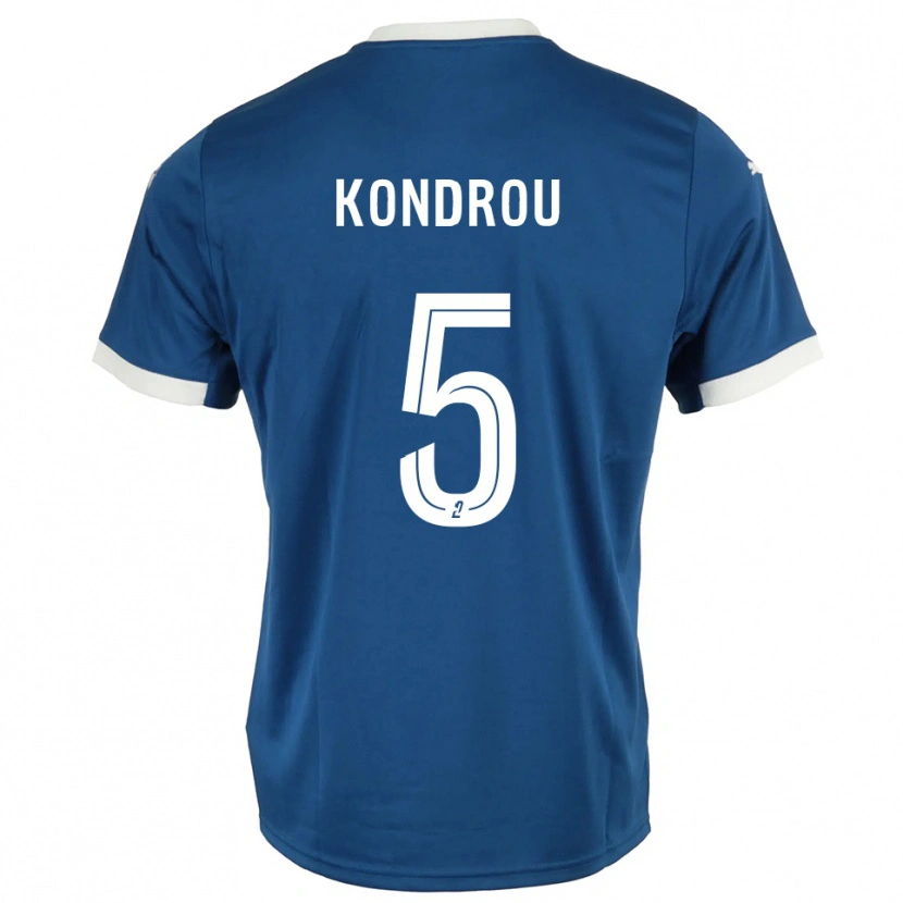 Danxen Men David Kondrou #5 Blue White Home Jersey 2025/26 T-Shirt