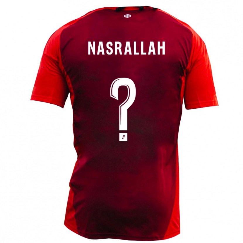 Danxen Men Noham Nasrallah #0 Red Burgundy Home Jersey 2025/26 T-Shirt