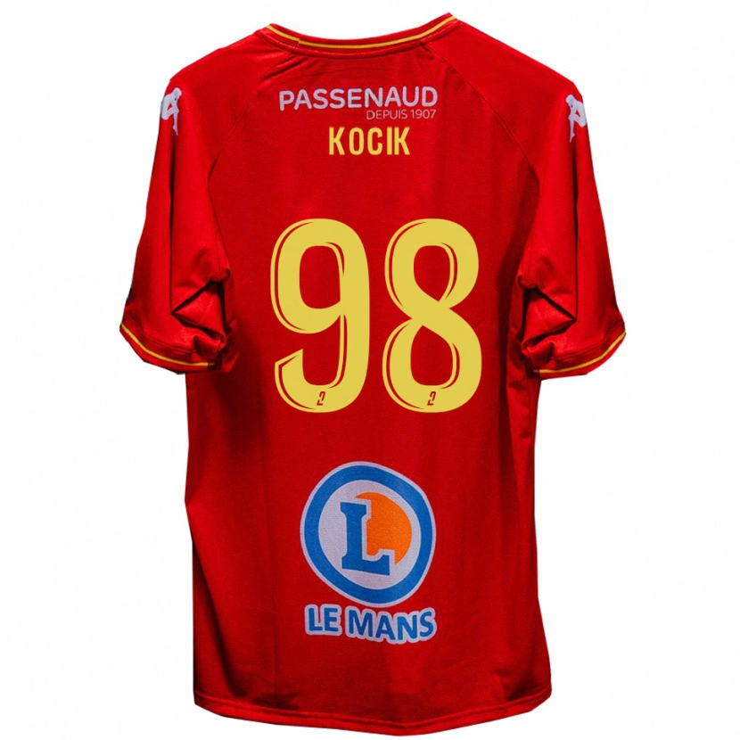 Danxen Men Nicolas Kocik #98 Red Yellow Home Jersey 2025/26 T-Shirt