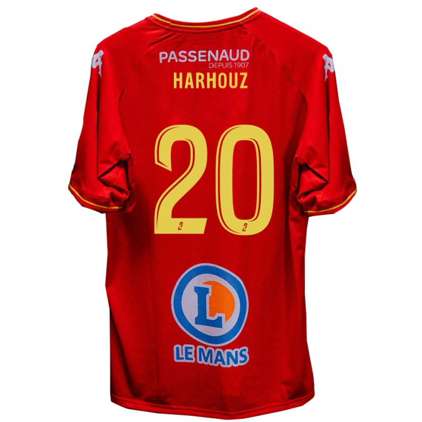 Danxen Men William Harhouz #20 Red Yellow Home Jersey 2025/26 T-Shirt