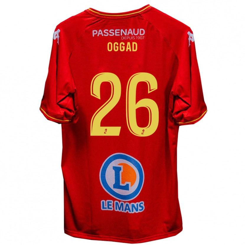 Danxen Men Brice Oggad #26 Red Yellow Home Jersey 2025/26 T-Shirt