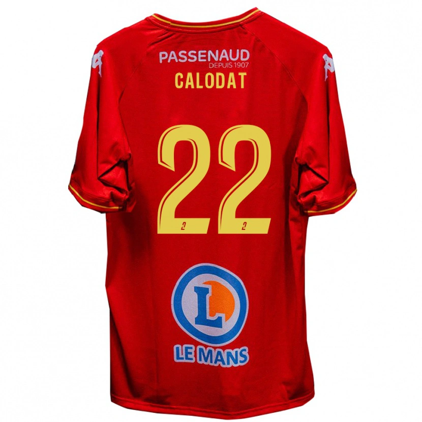 Danxen Men Lucas Calodat #22 Red Yellow Home Jersey 2025/26 T-Shirt