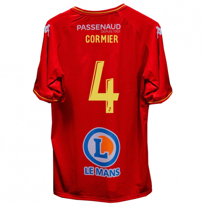 Danxen Men Leny Cormier #4 Red Yellow Home Jersey 2025/26 T-Shirt