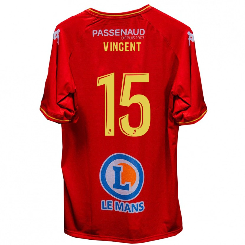 Danxen Men Noah Vincent #15 Red Yellow Home Jersey 2025/26 T-Shirt
