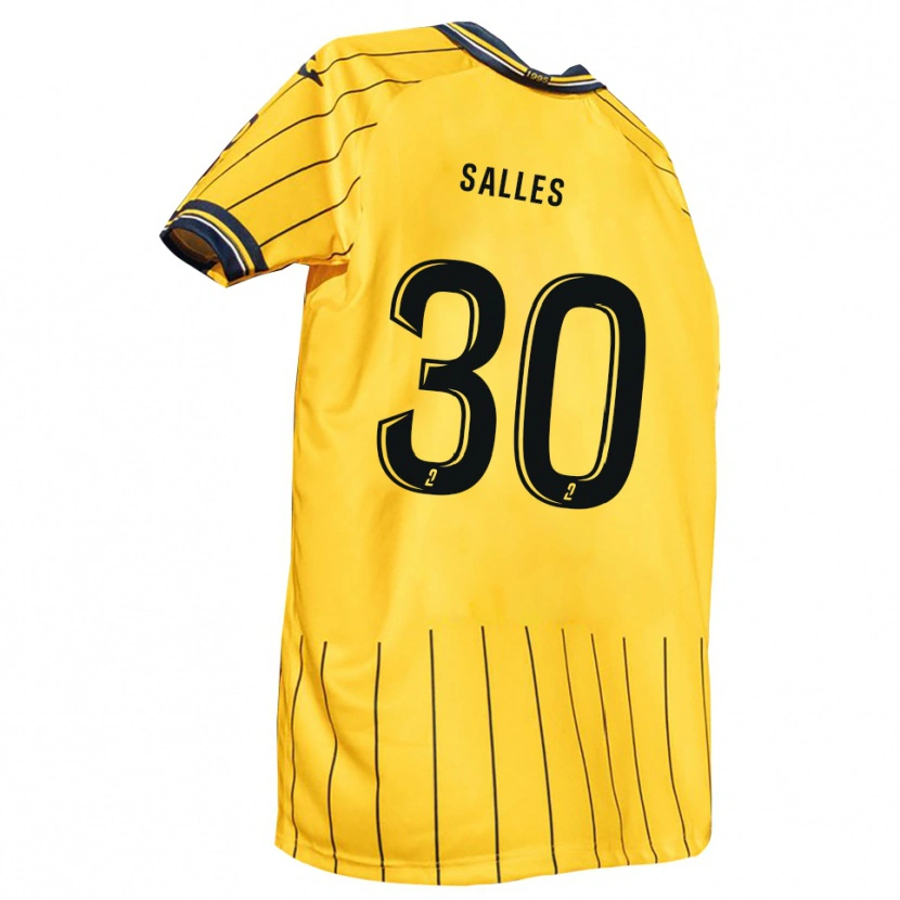 Danxen Men Esteban Salles #30 Yellow Navy Home Jersey 2025/26 T-Shirt