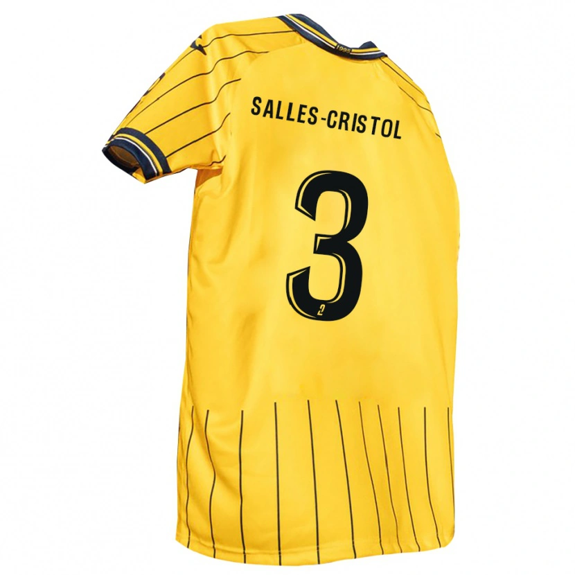 Danxen Men Matéo Salles-Cristol #3 Yellow Navy Home Jersey 2025/26 T-Shirt