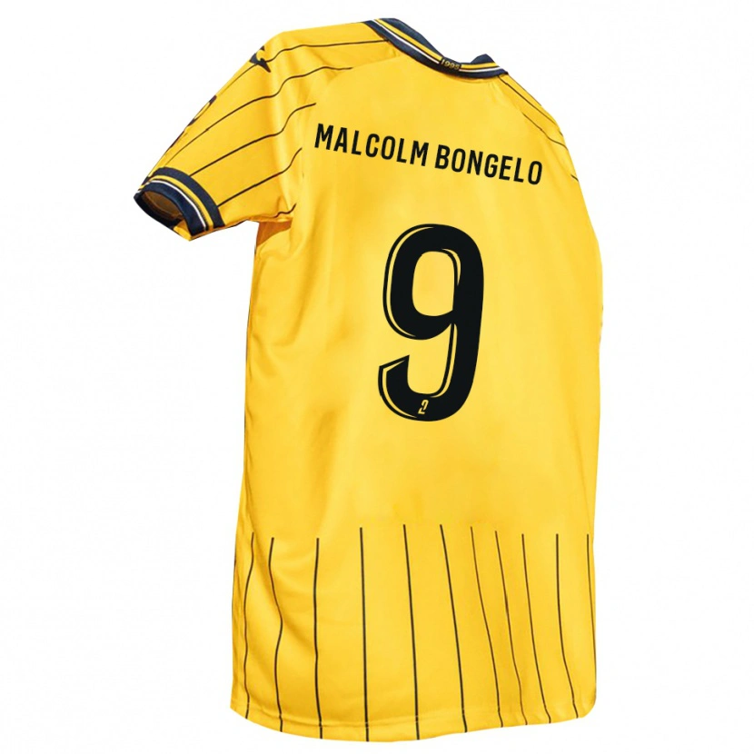 Danxen Men Fidèle Malcolm Bongelo #9 Yellow Navy Home Jersey 2025/26 T-Shirt