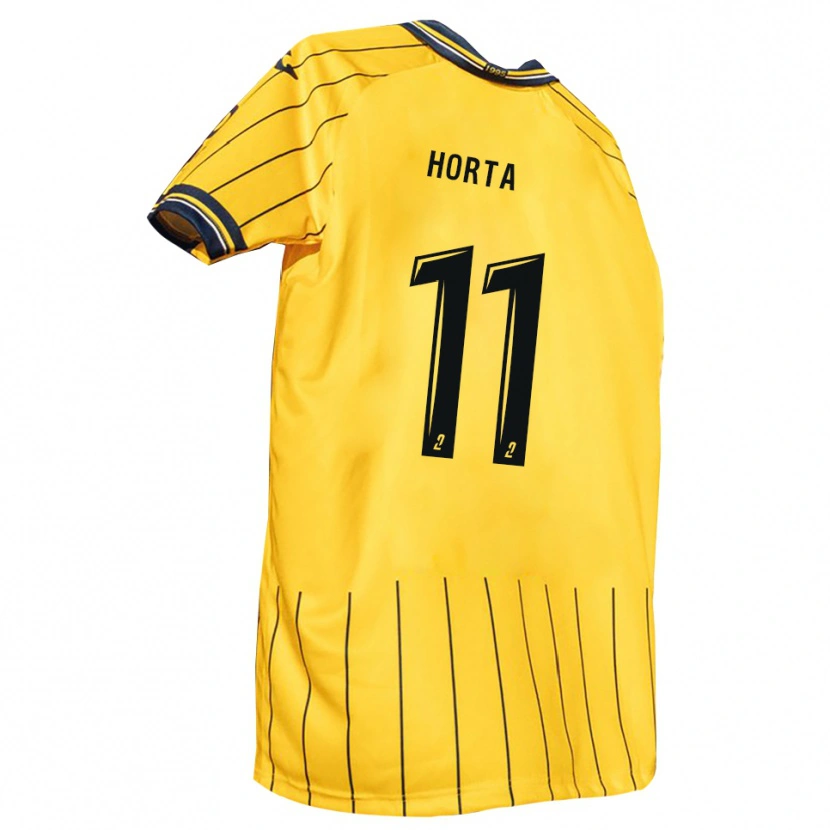 Danxen Men Erwan Horta #11 Yellow Navy Home Jersey 2025/26 T-Shirt