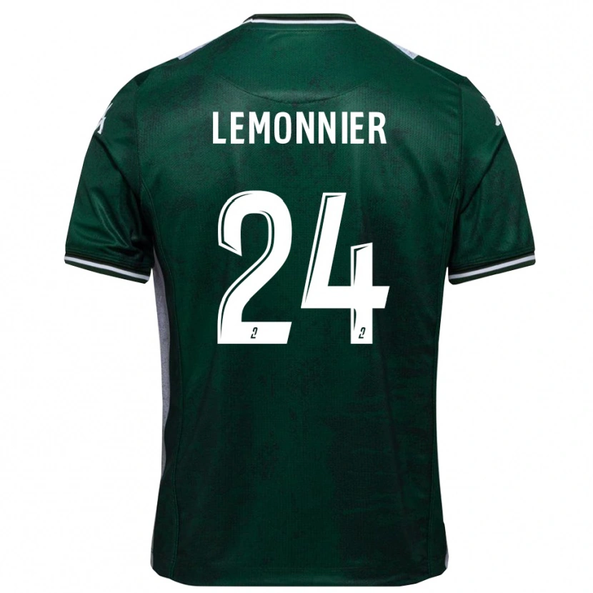 Danxen Men Pierre Lemonnier #24 Green White Home Jersey 2025/26 T-Shirt