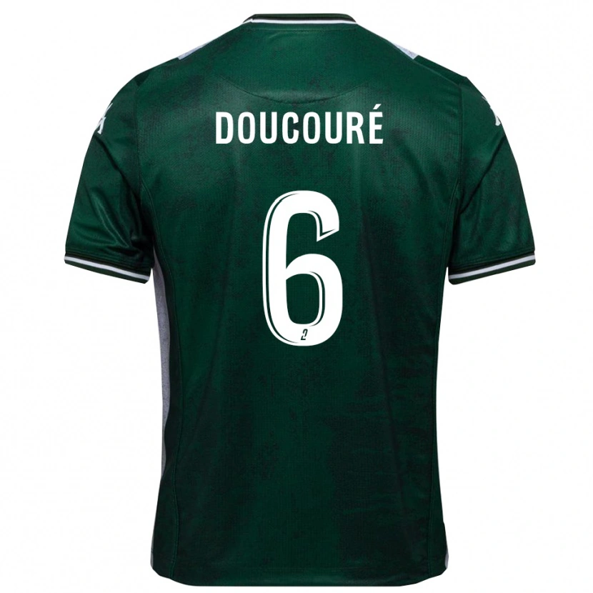 Danxen Men Rayane Doucouré #6 Green White Home Jersey 2025/26 T-Shirt