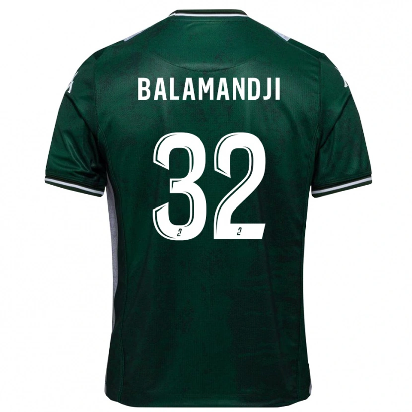 Danxen Men Kossingou Balamandji #32 Green White Home Jersey 2025/26 T-Shirt