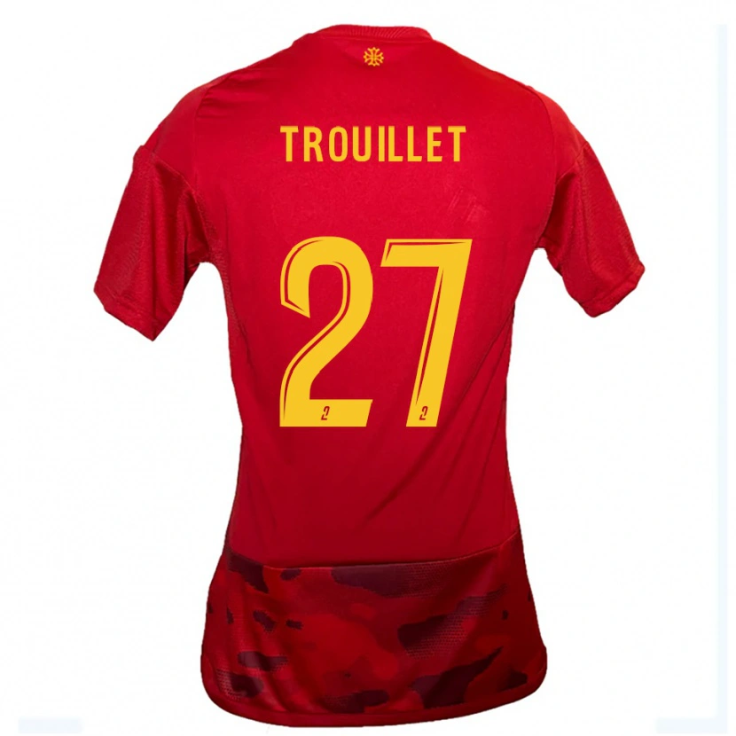 Danxen Men Alexis Trouillet #27 Red Yellow Home Jersey 2025/26 T-Shirt