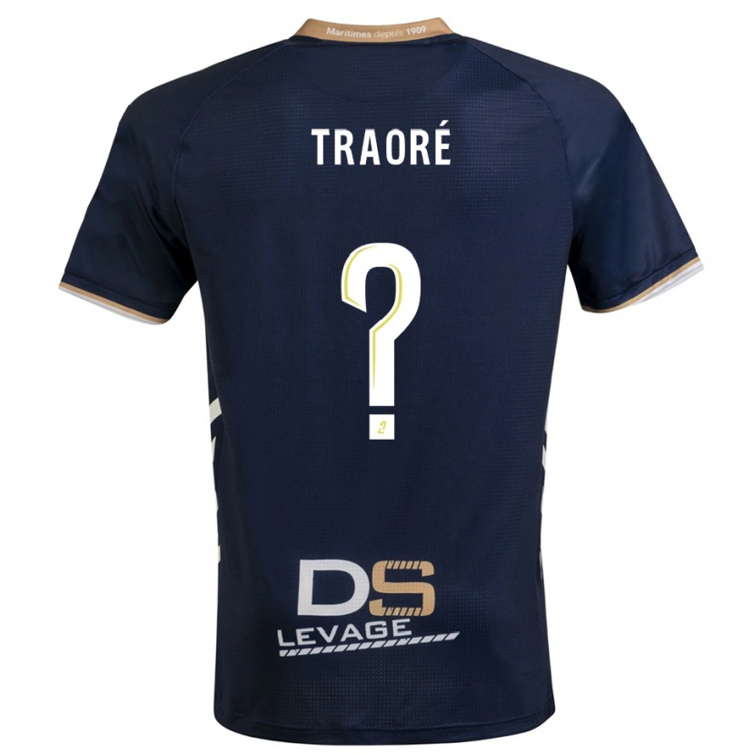 Danxen Men Sadia Traoré #0 Navy Gold Home Jersey 2025/26 T-Shirt