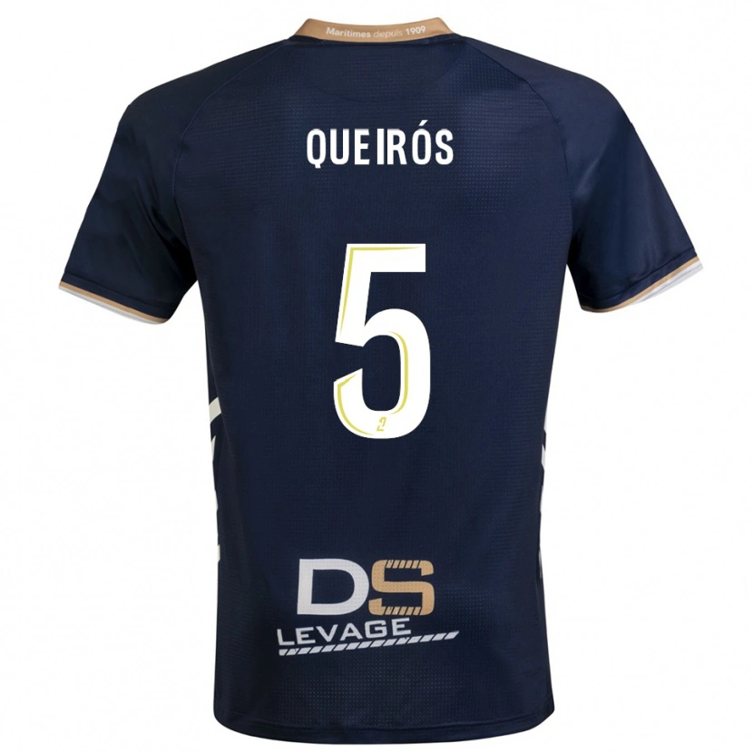 Danxen Men Diogo Queirós #5 Navy Gold Home Jersey 2025/26 T-Shirt