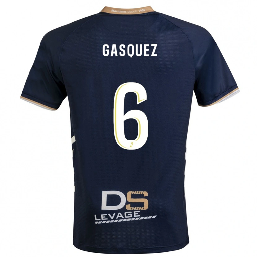 Danxen Men Isaac Gasquez #6 Navy Gold Home Jersey 2025/26 T-Shirt