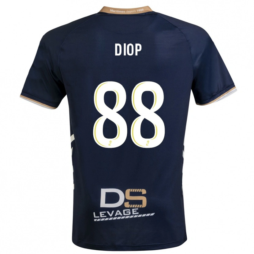 Danxen Men Malick Diop #88 Navy Gold Home Jersey 2025/26 T-Shirt