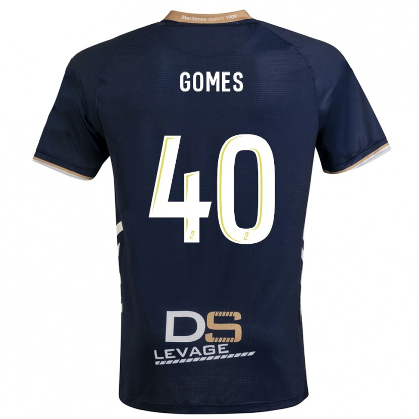 Danxen Men Yvan Gomes #40 Navy Gold Home Jersey 2025/26 T-Shirt