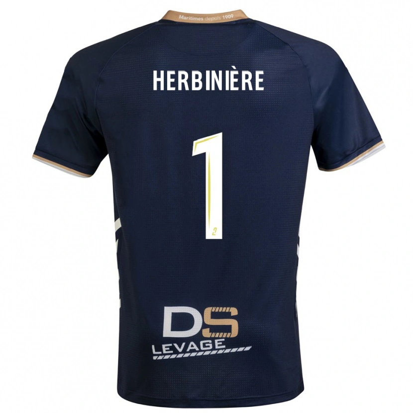 Danxen Men Romain Herbinière #1 Navy Gold Home Jersey 2025/26 T-Shirt
