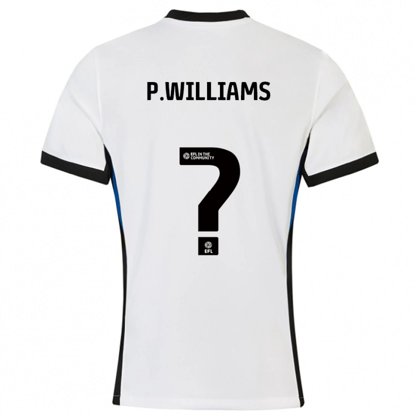 Danxen Men Pharell Williams #0 White Blue Away Jersey 2025/26 T-Shirt