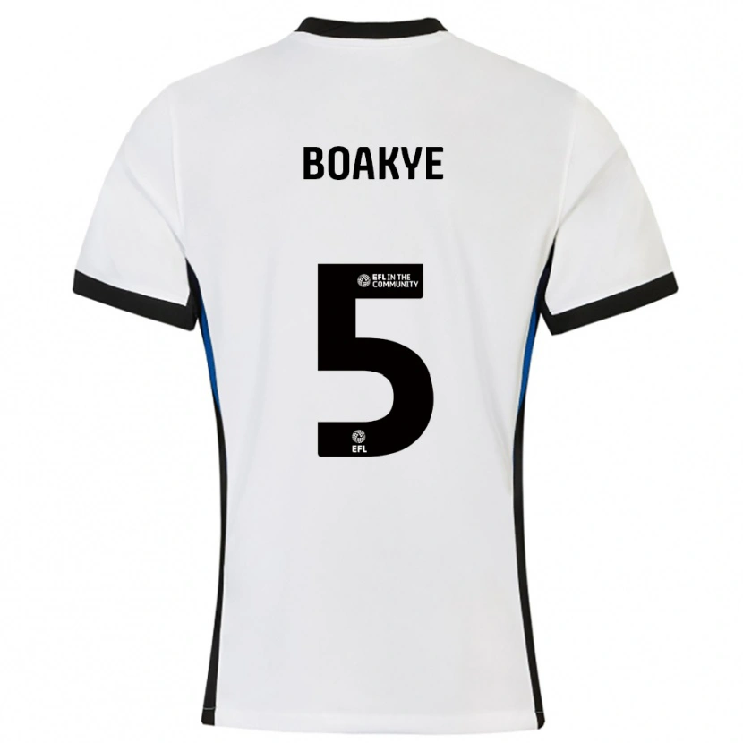 Danxen Men Godfred Boakye #5 White Blue Away Jersey 2025/26 T-Shirt