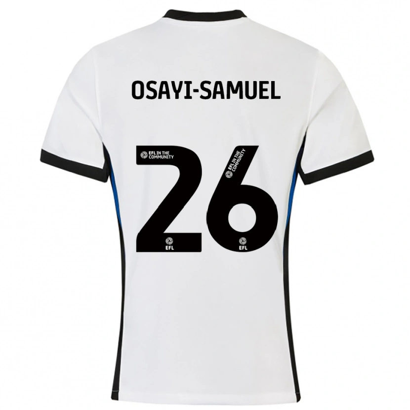 Danxen Men Bright Osayi-Samuel #26 White Blue Away Jersey 2025/26 T-Shirt
