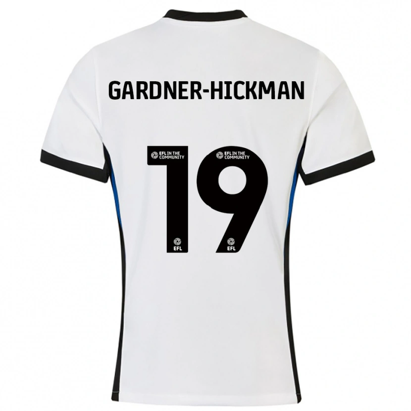 Danxen Men Taylor Gardner-Hickman #19 White Blue Away Jersey 2025/26 T-Shirt