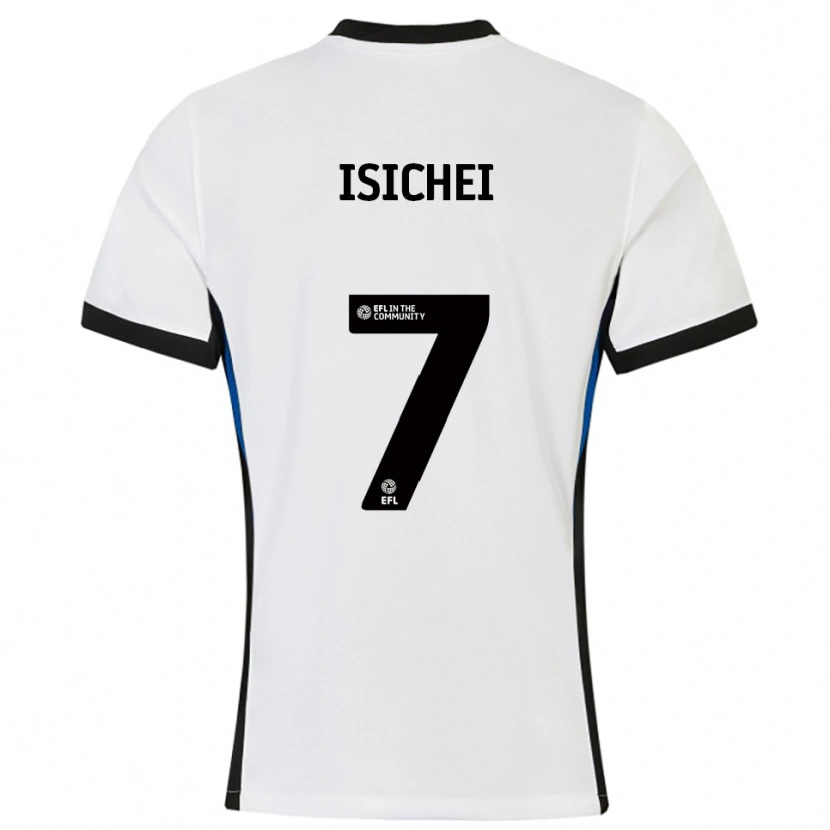 Danxen Men Daniel Isichei #7 White Blue Away Jersey 2025/26 T-Shirt