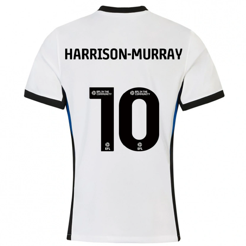 Danxen Men Christie Harrison-Murray #10 White Blue Away Jersey 2025/26 T-Shirt