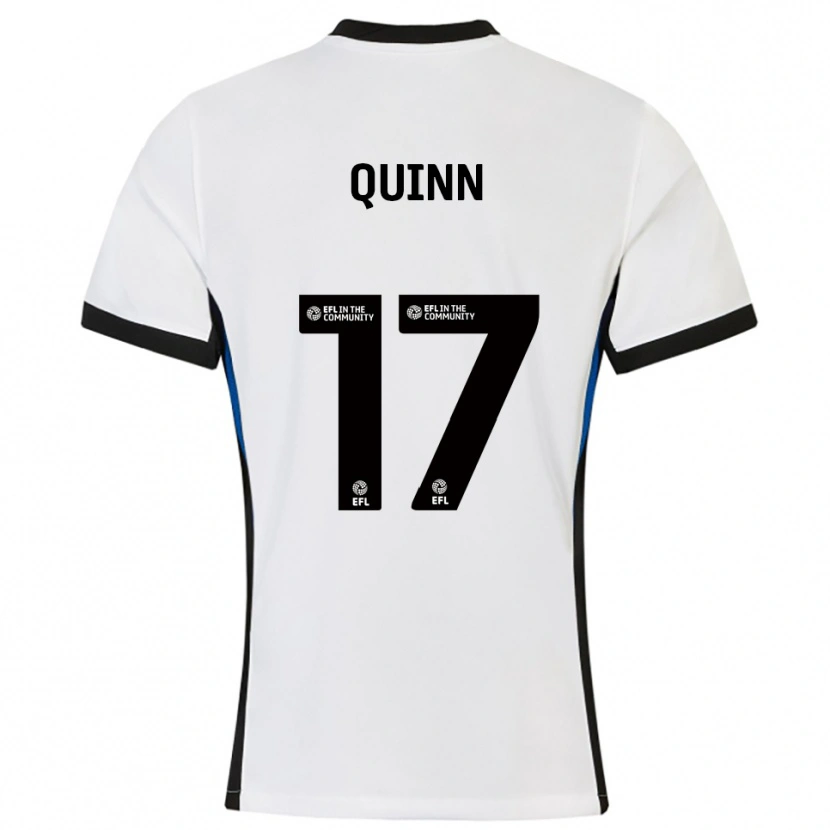 Danxen Men Lucy Quinn #17 White Blue Away Jersey 2025/26 T-Shirt