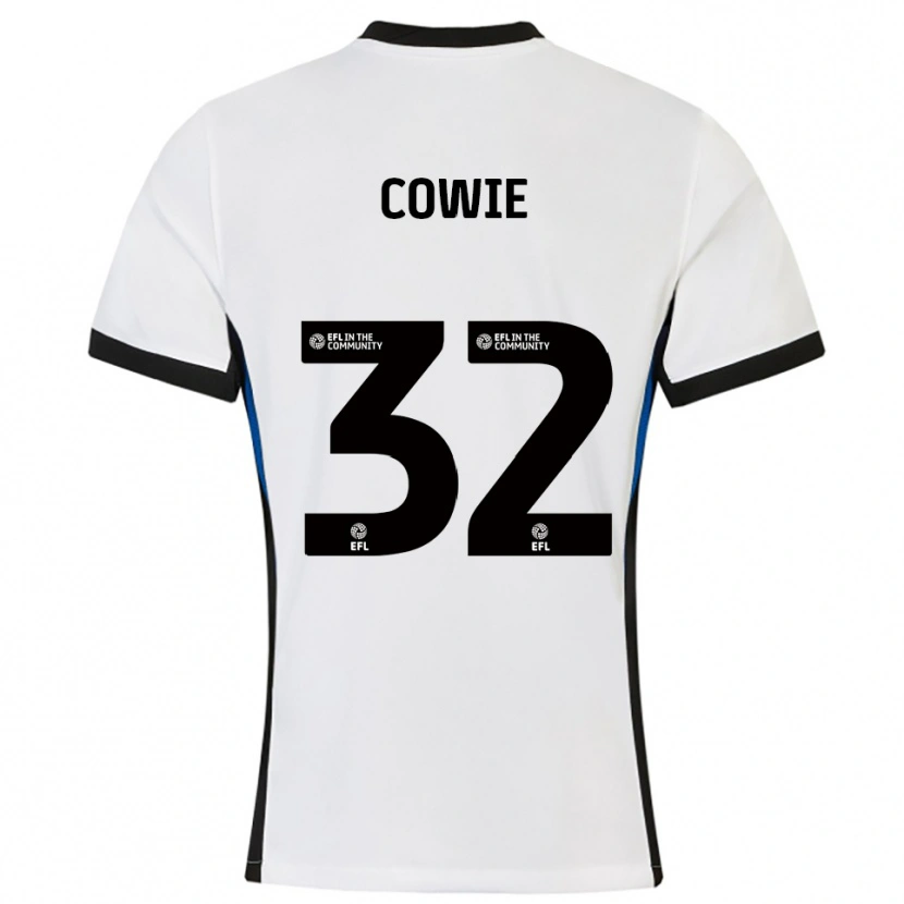 Danxen Men Abbie Cowie #32 White Blue Away Jersey 2025/26 T-Shirt