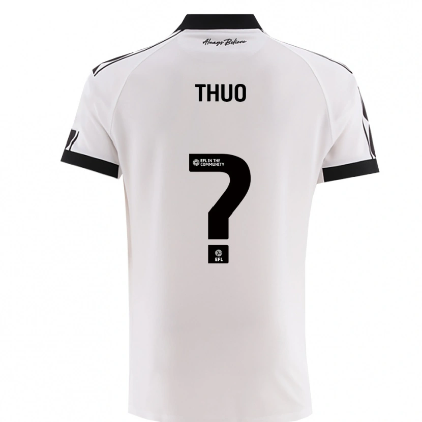 Danxen Men Mark Thuo #0 White Black Away Jersey 2025/26 T-Shirt