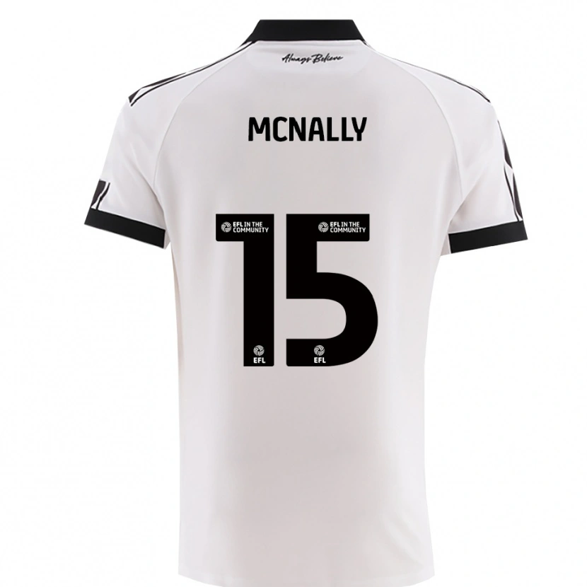 Danxen Men Luke Mcnally #15 White Black Away Jersey 2025/26 T-Shirt