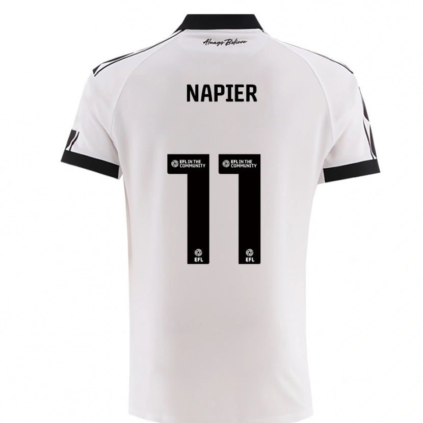 Danxen Men Jamie-Lee Napier #11 White Black Away Jersey 2025/26 T-Shirt