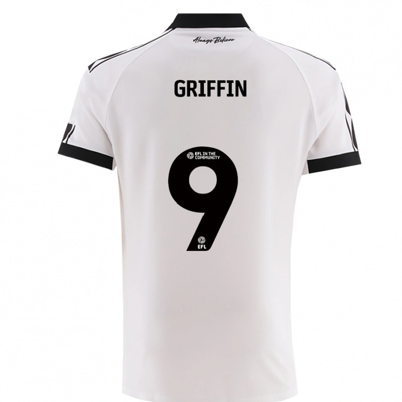 Danxen Men Jack Griffin #9 White Black Away Jersey 2025/26 T-Shirt