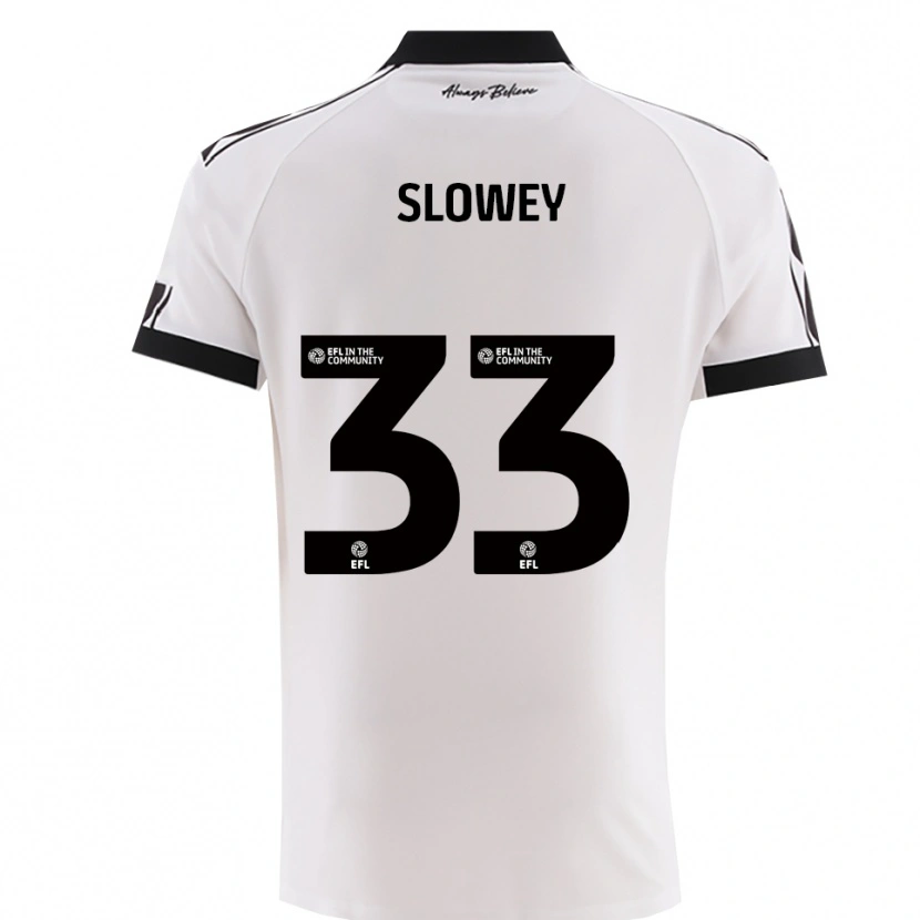 Danxen Men Josh Campbell-Slowey #33 White Black Away Jersey 2025/26 T-Shirt