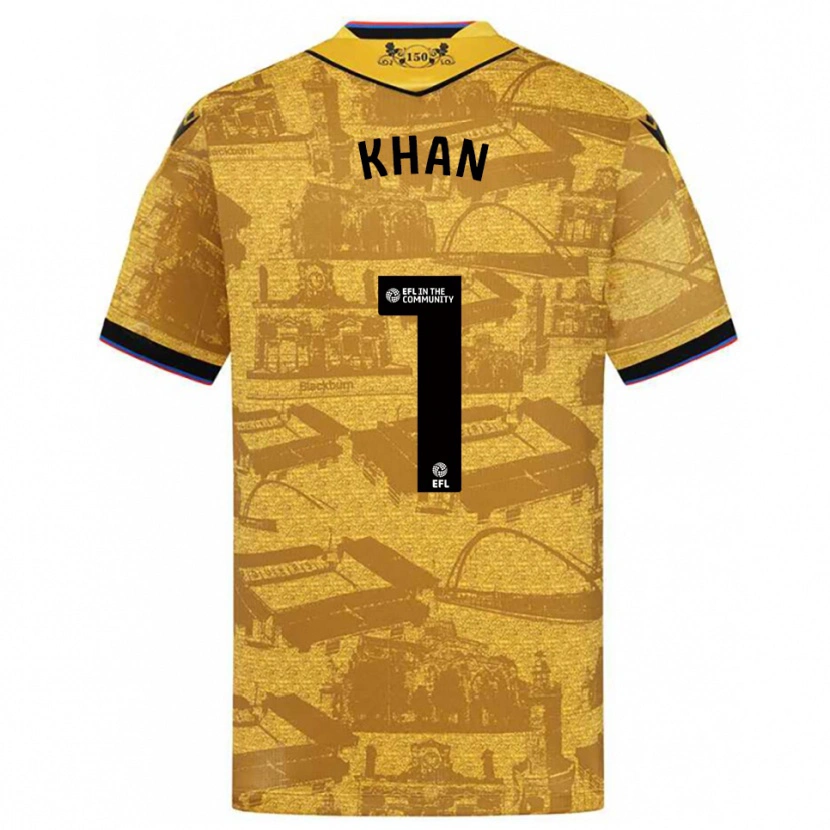 Danxen Men Adam Khan #1 Gold Black Away Jersey 2025/26 T-Shirt
