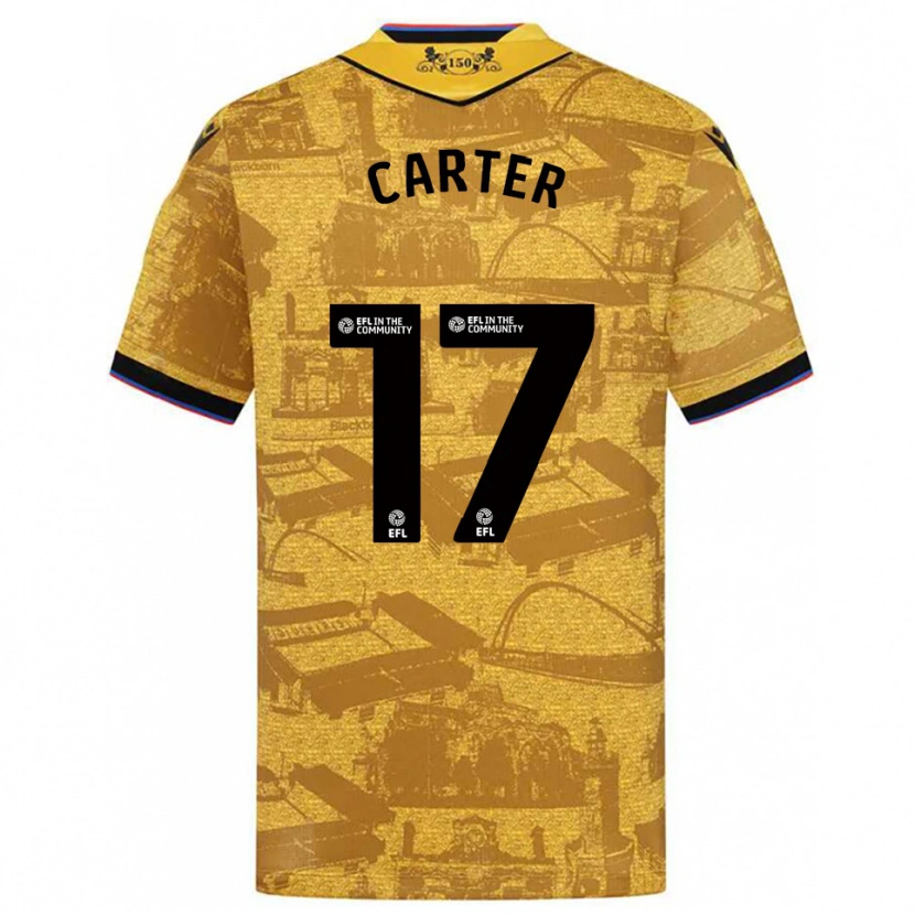 Danxen Men Hayden Carter #17 Gold Black Away Jersey 2025/26 T-Shirt