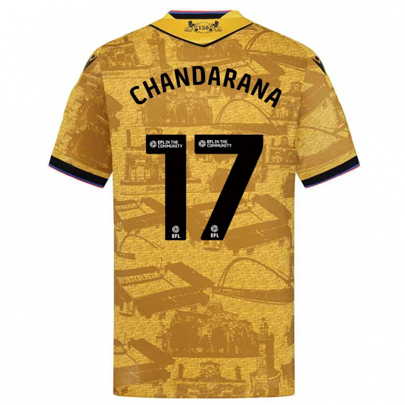 Danxen Men Millie Chandarana #17 Gold Black Away Jersey 2025/26 T-Shirt