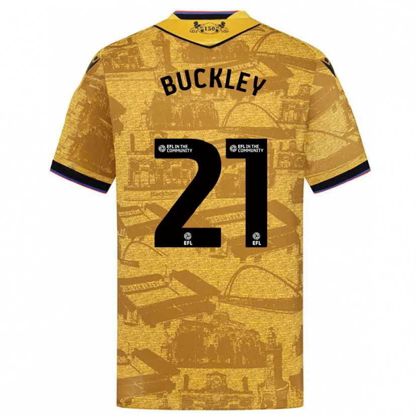 Danxen Men John Buckley #21 Gold Black Away Jersey 2025/26 T-Shirt