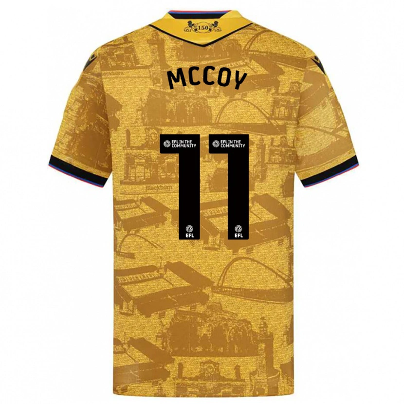 Danxen Men Archie Mccoy #11 Gold Black Away Jersey 2025/26 T-Shirt