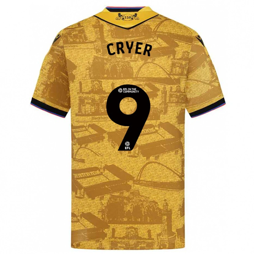 Danxen Men Tom Cryer #9 Gold Black Away Jersey 2025/26 T-Shirt