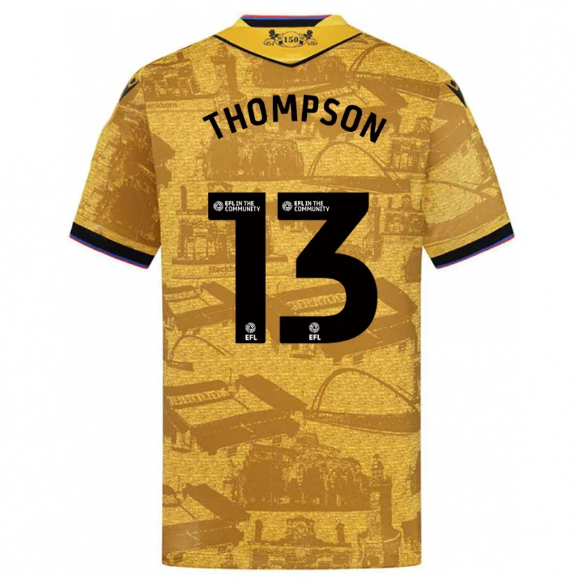 Danxen Men Luke Thompson #13 Gold Black Away Jersey 2025/26 T-Shirt