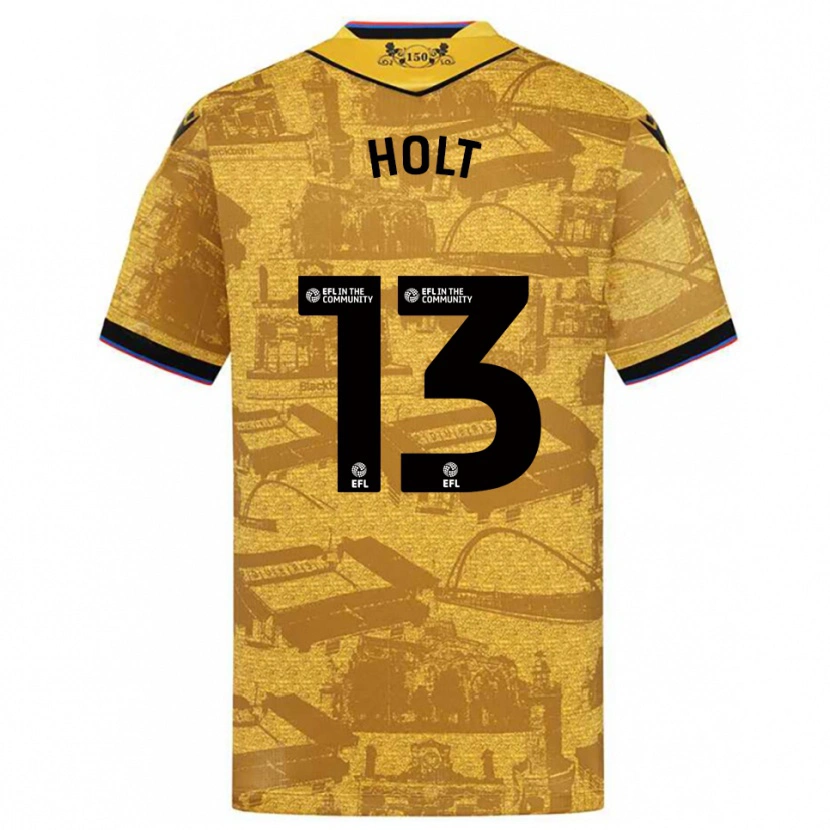 Danxen Men Harry Holt #13 Gold Black Away Jersey 2025/26 T-Shirt