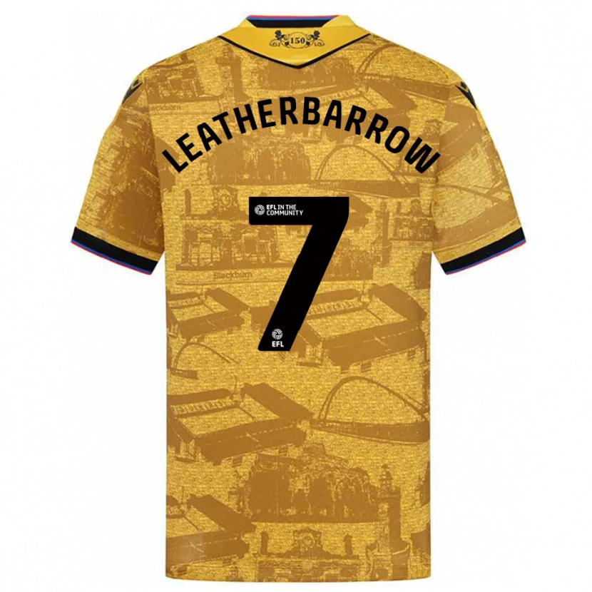 Danxen Men Freddie Leatherbarrow #7 Gold Black Away Jersey 2025/26 T-Shirt