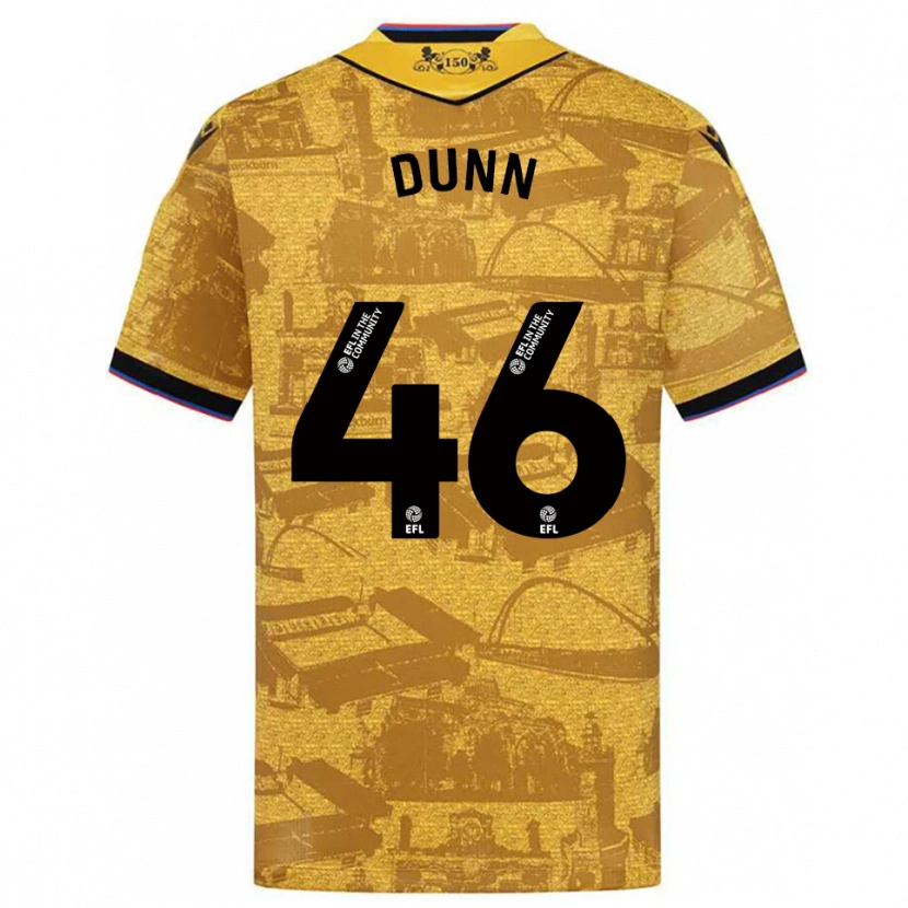 Danxen Men Isaac Dunn #46 Gold Black Away Jersey 2025/26 T-Shirt