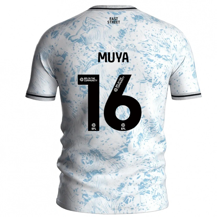 Danxen Men Karin Muya #16 White Sky Blue Away Jersey 2025/26 T-Shirt
