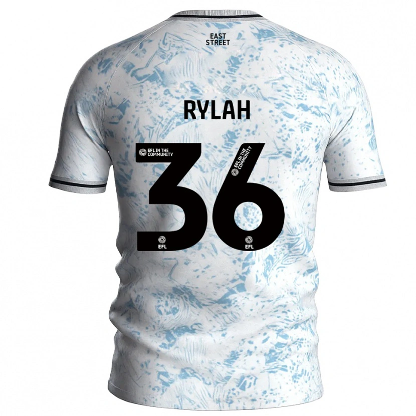 Danxen Men Henry Rylah #36 White Sky Blue Away Jersey 2025/26 T-Shirt